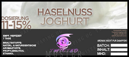 Haselnuss-Joghurt - Aroma Concentrato 10ml - Twisted