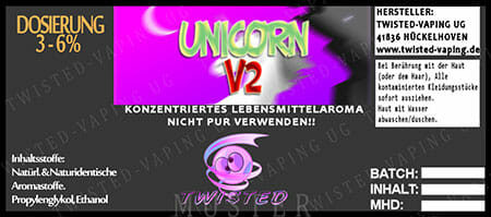 Unicorn V2 - Aroma Concentrato 10ml - Twisted