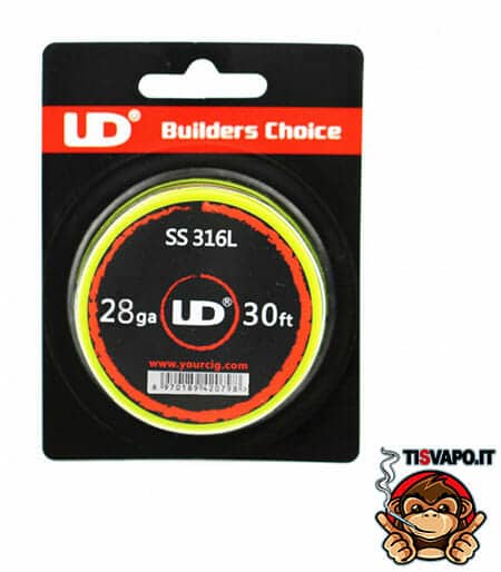 Filo Resistivo UD Acciaio 316L 28ga 0.30mm