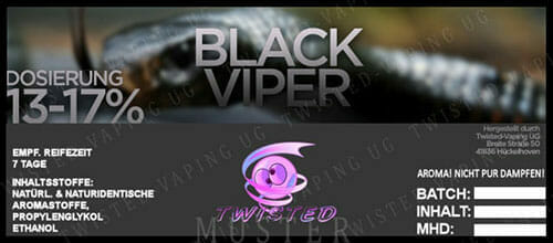 Black Viper - Aroma Twisted 10ml