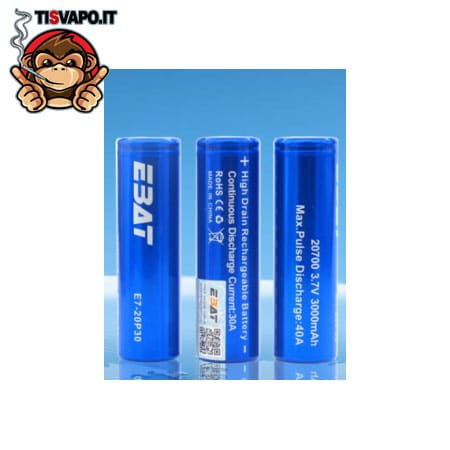 Batteria 20700 40Ampere 3000mAh EBAT