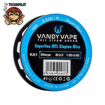 Superfine MTL Clapton Wire Kanthal A1 30ga + 38ga Vandy Vape