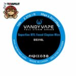 Superfine MTL Fused Clapton Wire SS316L 30ga x 2 + 38ga Vandy Vape