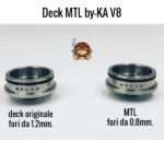 Deck MTL per By-Ka V8 / By-Ka V8+ Plus con fori d'aria da 0.8mm.