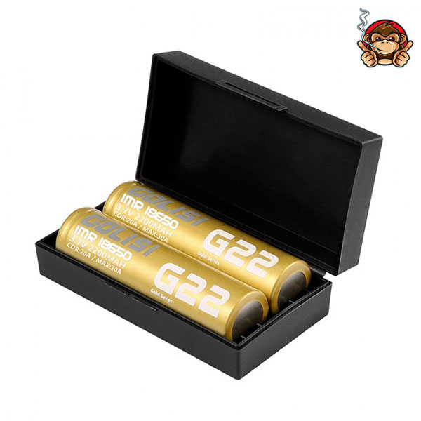 G22 IMR 18650 20Ampere 2200mAh (2 pezzi) - Golisi