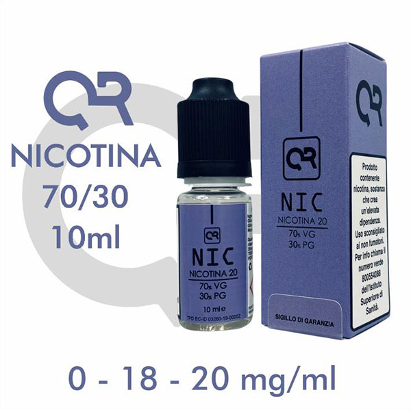 Nicotina 70/30 20mg/ml 10ml - QR Flavour