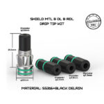 Shield Drip Tip MTL DL RDL - Ambition Mods - immagine 2