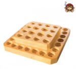 Stand in Legno quadrato per Atomizzatori (40 fori)