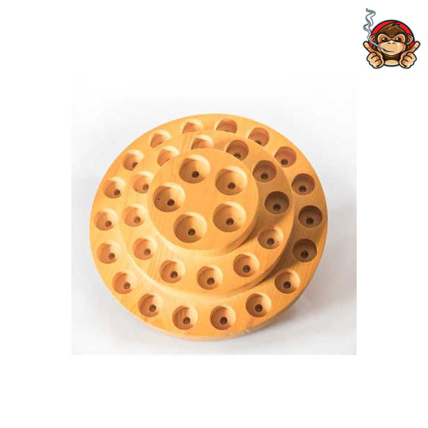 Stand in Legno rotondo per Atomizzatori (36 fori)