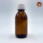 Flacone in vetro ambrato con tappo sigillo