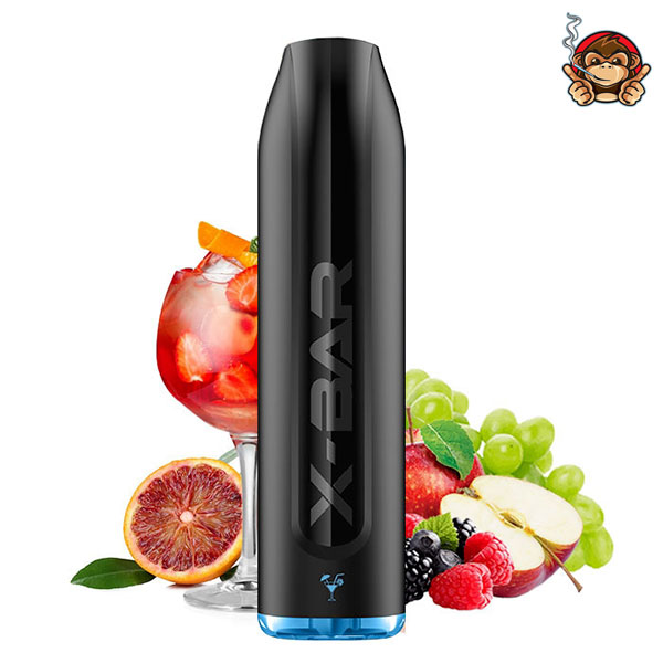 TROPICAL PUNCH - 1500 Tiri (senza nicotina) - Pod Mod Usa e Getta - X-Bar