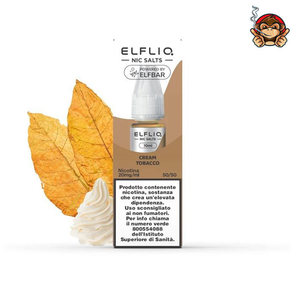 Cream Tobacco - Liquido Pronto 10ml Sali di Nicotina - ElfLiq