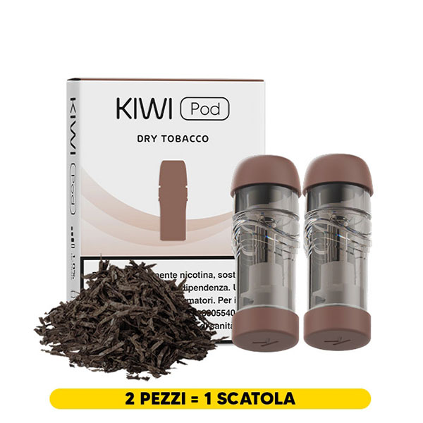 DRY TOBACCO Pod precaricata per Kiwi/Kiwi 2 - (Pod singola) - Kiwi Vapor