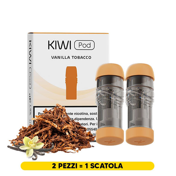 VANILLA TOBACCO Pod precaricata per Kiwi/Kiwi 2 - (Pod singola) - Kiwi Vapor