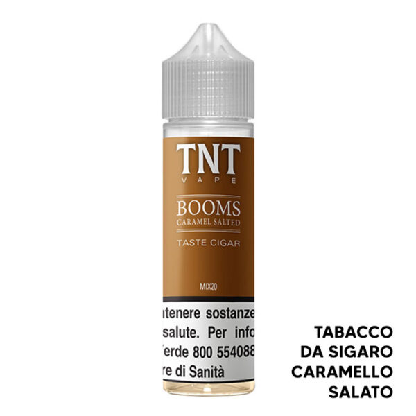 BOOMS CARAMEL SALTED - Mix Series 20ml - TNT Vape