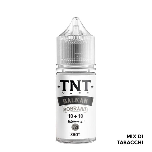 BALKAN SOBRANIE - Distillati Puri - Aroma Mini Shot 10+10 - TNT Vape