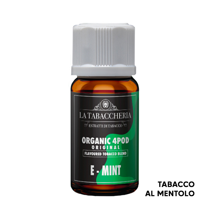 E-MINT - Organic 4 Pod - Aroma Concentrato 10ml - La Tabaccheria E-MINT - Organic 4 Pod - Aroma Concentrato 10ml - La Tabaccheria