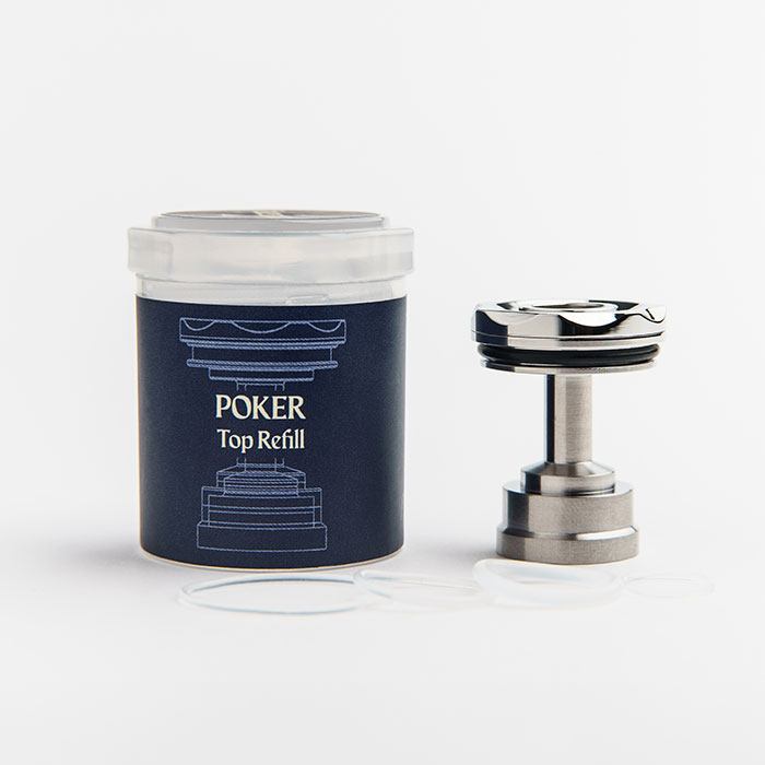 Poker Standard Top Refill Bell Diplomat MTL RTA - Centenary Mods Poker Standard Top Refill Bell Diplomat MTL RTA - Centenary Mods