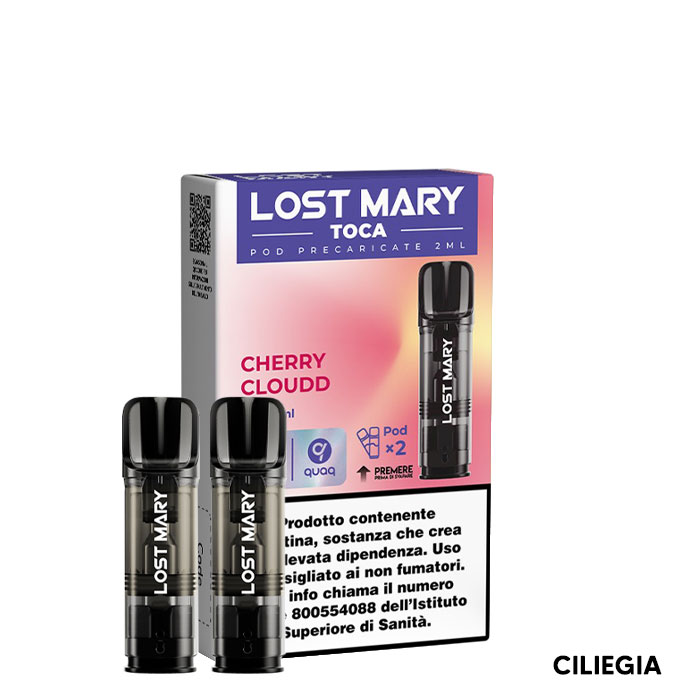 CHERRY CLOUD - Pod Precaricata TOCA AIR - Elf Bar CHERRY CLOUD - Pod Precaricata TOCA AIR - Elf Bar