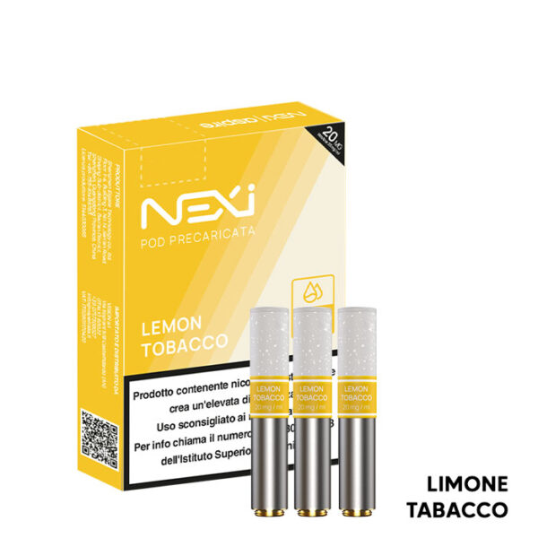 LEMON TOBACCO - Pod Precaricate Nexi - (3 Pezzi) - Aspire