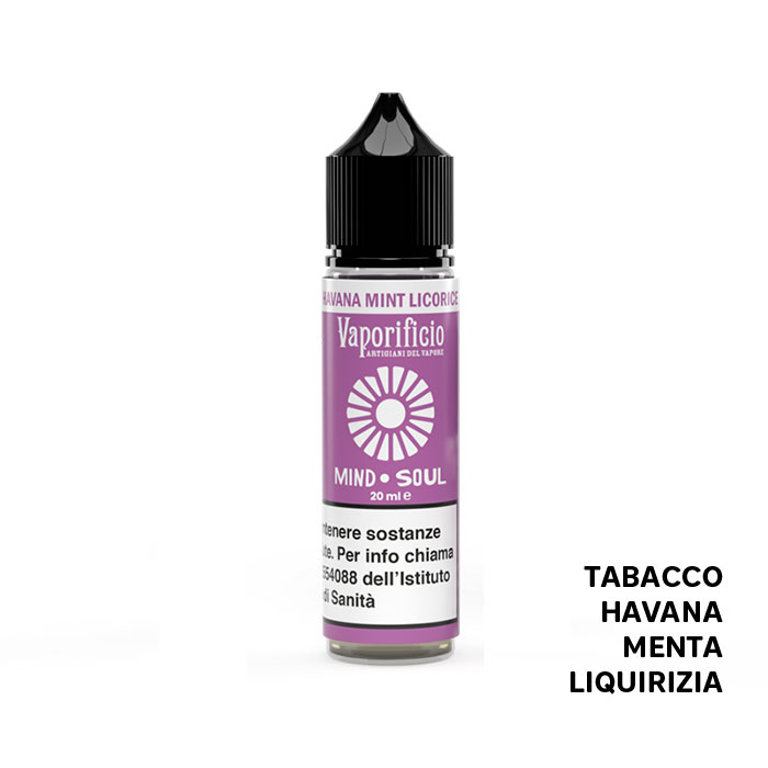 HAVANA MINT LICORICE - Mind Soul - Liquido Scomposto 20ml - Vaporificio HAVANA MINT LICORICE - Mind Soul - Liquido Scomposto 20ml - Vaporificio