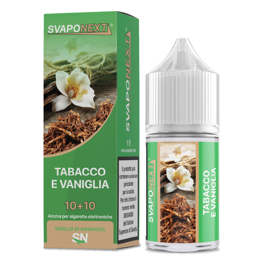 TABACCO E VANIGLIA - Starter Flavour - Aroma Mini Shot 10+10 - SvapoNext TABACCO E VANIGLIA - Starter Flavour - Aroma Mini Shot 10+10 - SvapoNext